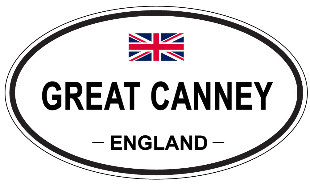 GREAT CANNEY, ENGLAND - Oval Sticker