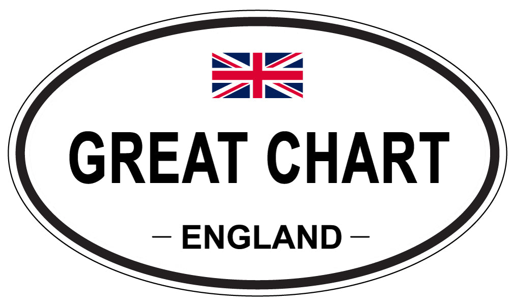 GREAT CHART, England - Oval Magnet