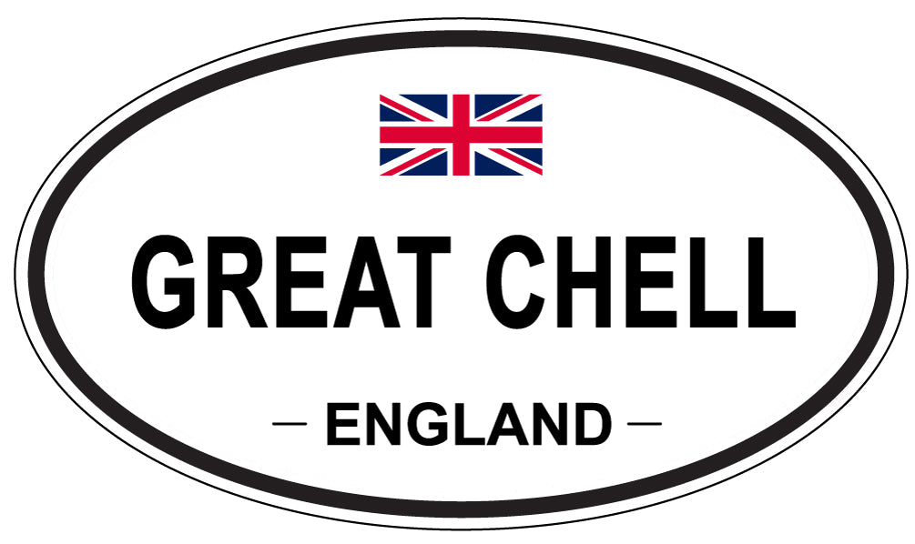 GREAT CHELL, ENGLAND - Oval Sticker