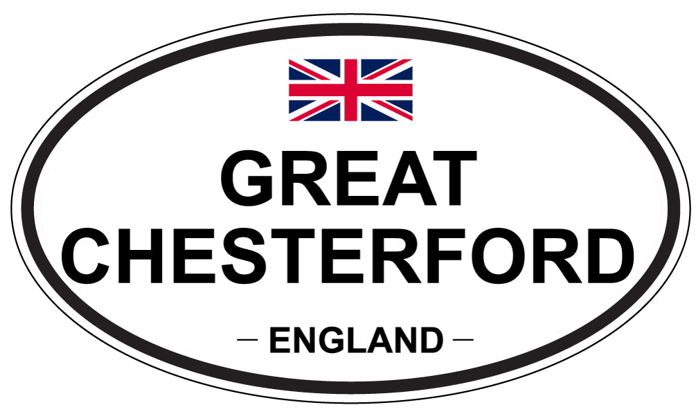 GREAT CHESTERFORD, ENGLAND - Oval Sticker