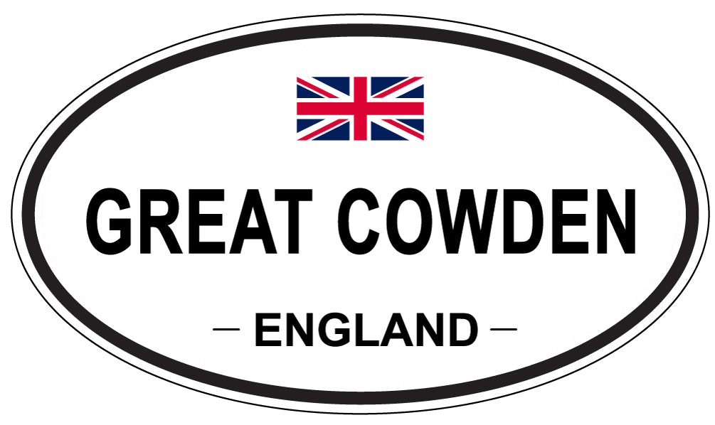 GREAT COWDEN, ENGLAND - Oval Sticker