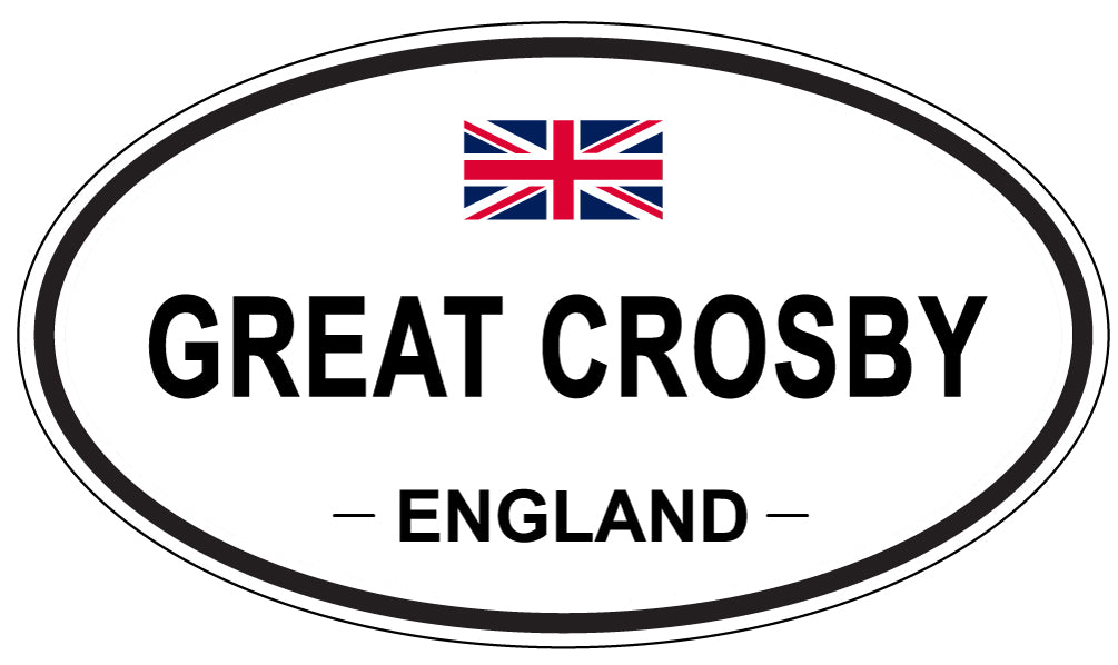 GREAT CROSBY, ENGLAND - Oval Sticker
