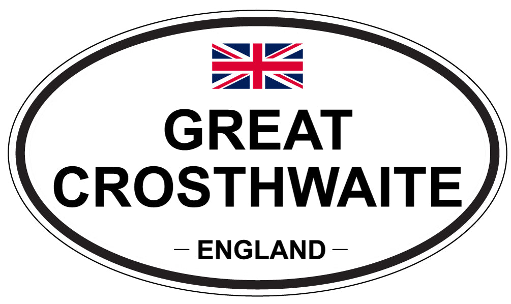GREAT CROSTHWAITE, ENGLAND - Oval Sticker