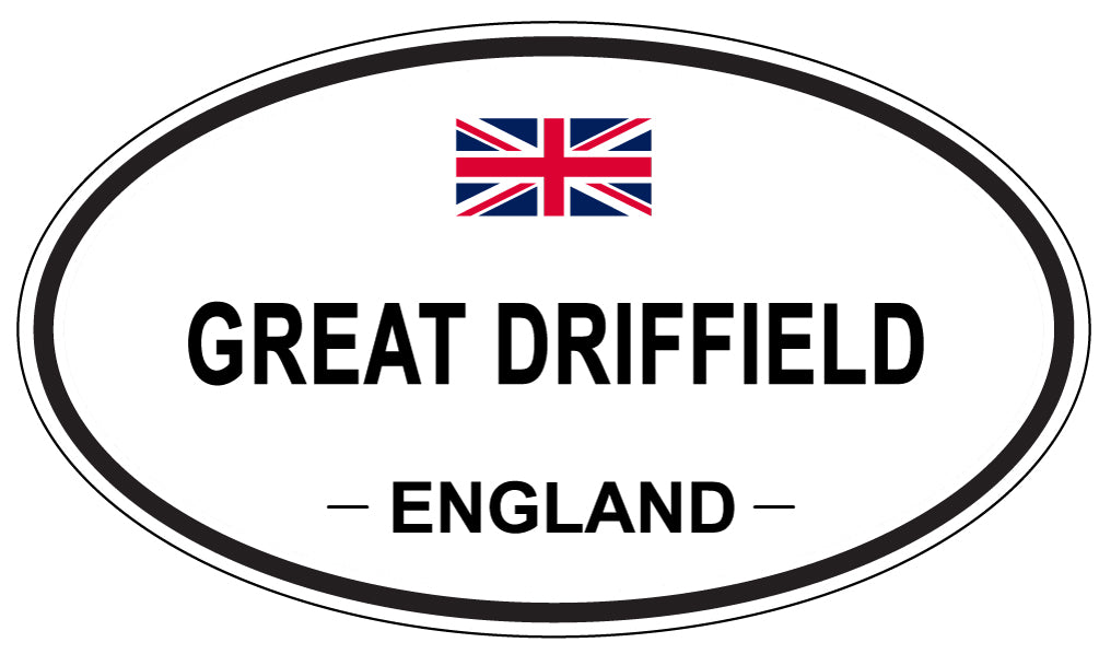 GREAT DRIFFIELD, ENGLAND - Oval Sticker