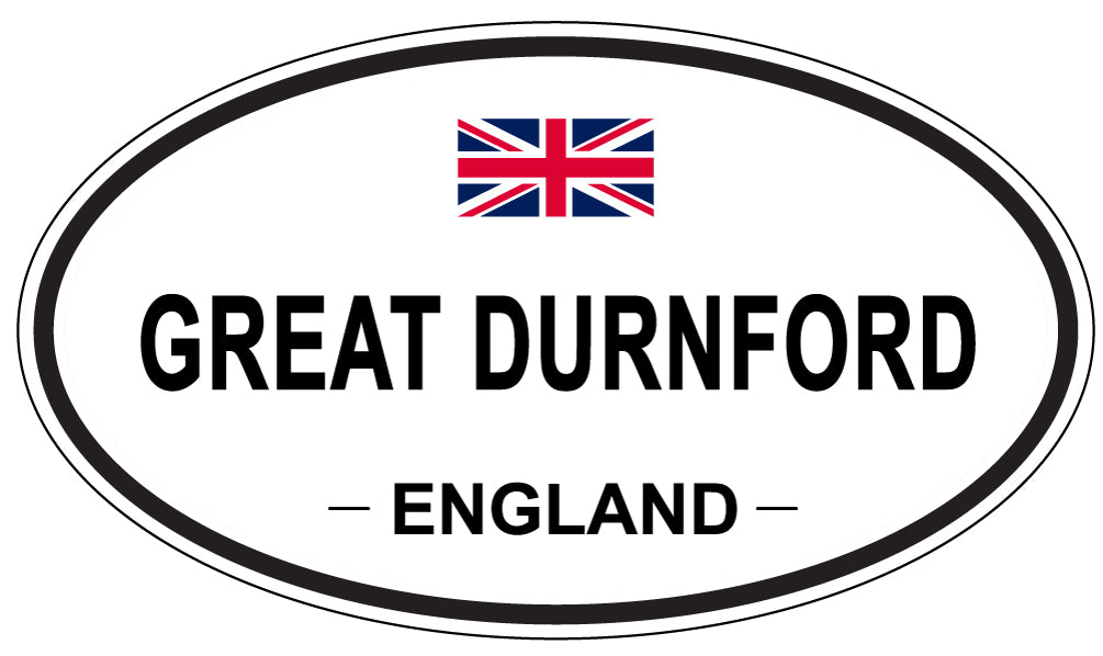 GREAT DURNFORD, ENGLAND - Oval Sticker