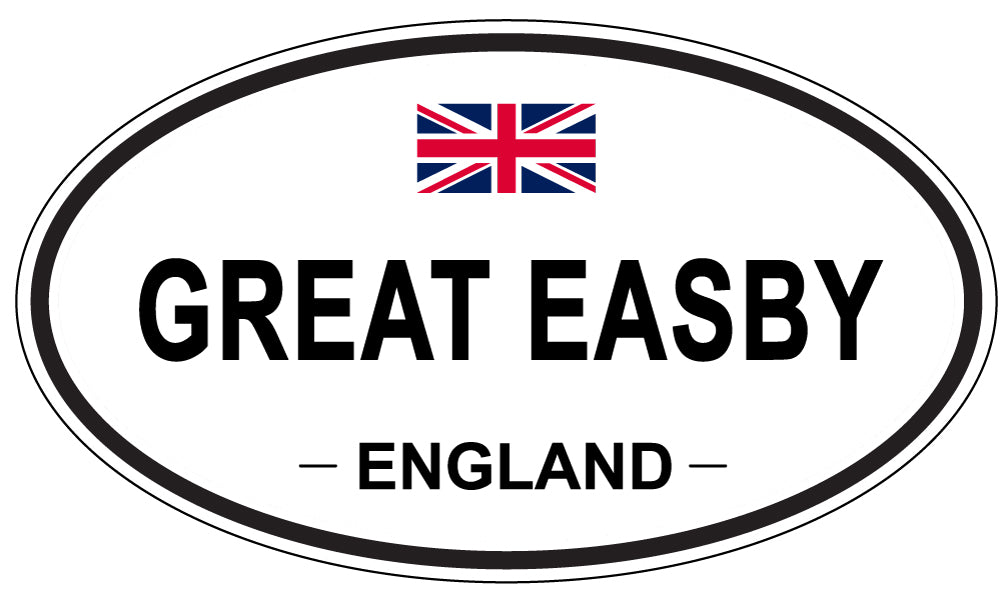 GREAT EASBY, ENGLAND - Oval Sticker