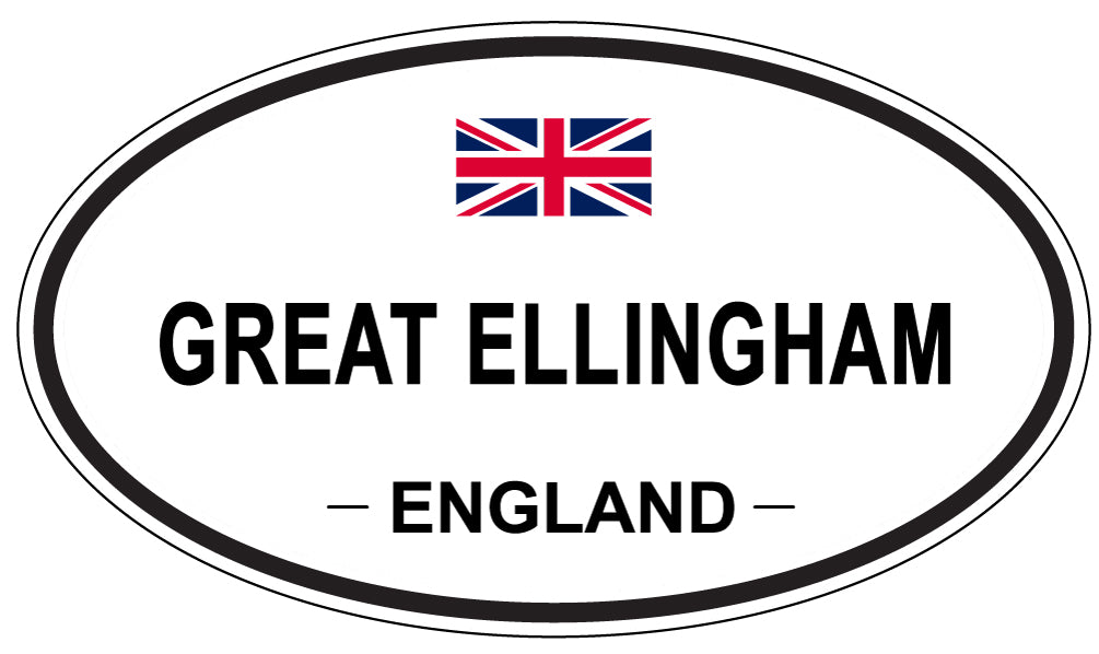 GREAT ELLINGHAM, England - Oval Magnet