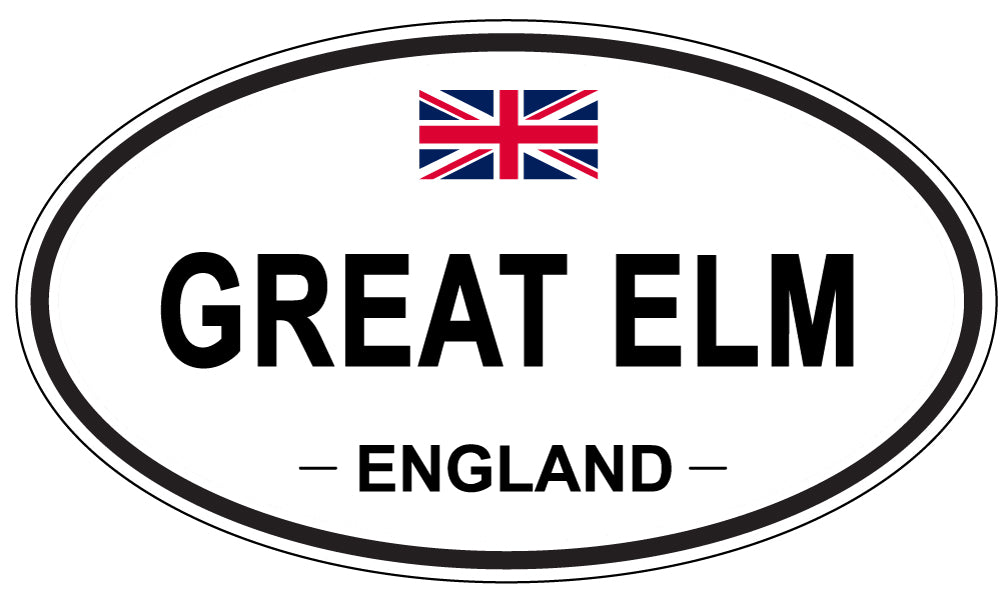 GREAT ELM, ENGLAND - Oval Sticker
