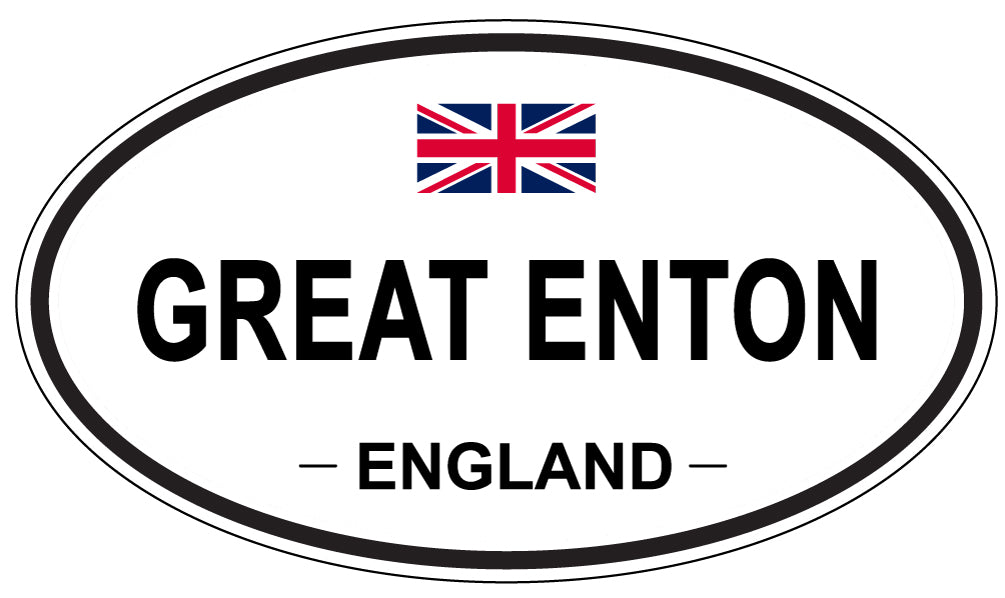 GREAT ENTON, ENGLAND - Oval Sticker