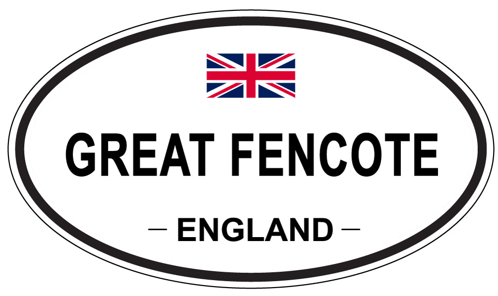 GREAT FENCOTE, England - Oval Magnet