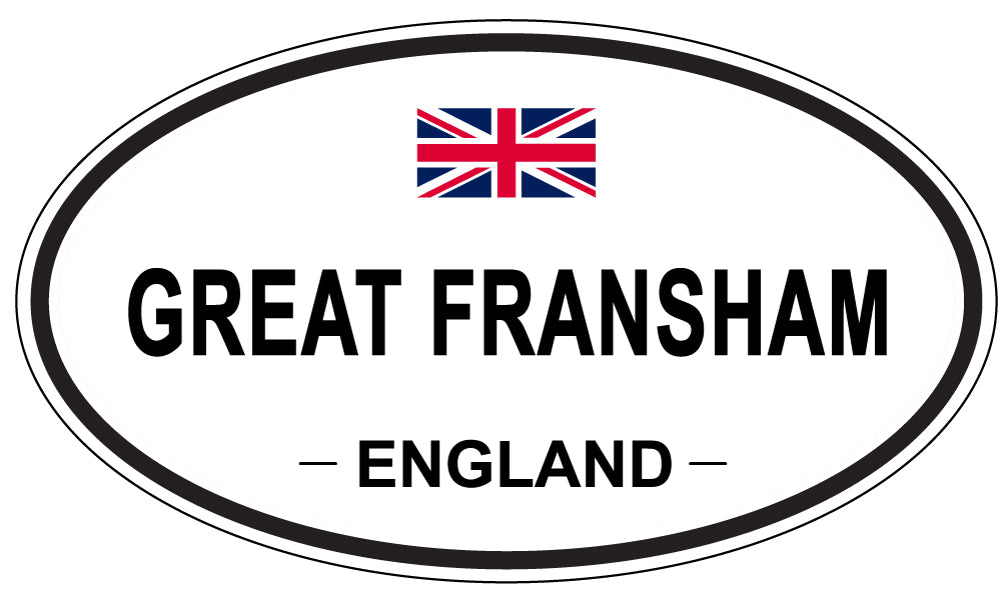 GREAT FRANSHAM, ENGLAND - Oval Sticker