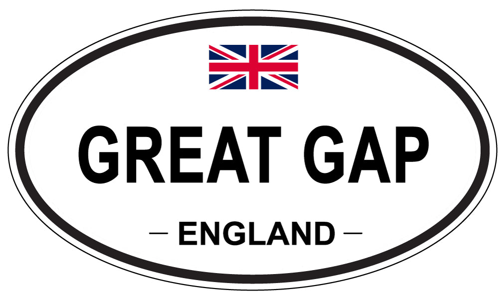 GREAT GAP, ENGLAND - Oval Sticker
