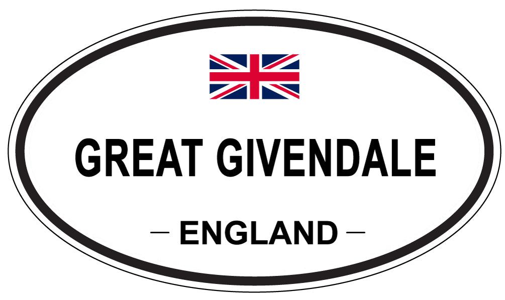 GREAT GIVENDALE, England - Oval Magnet