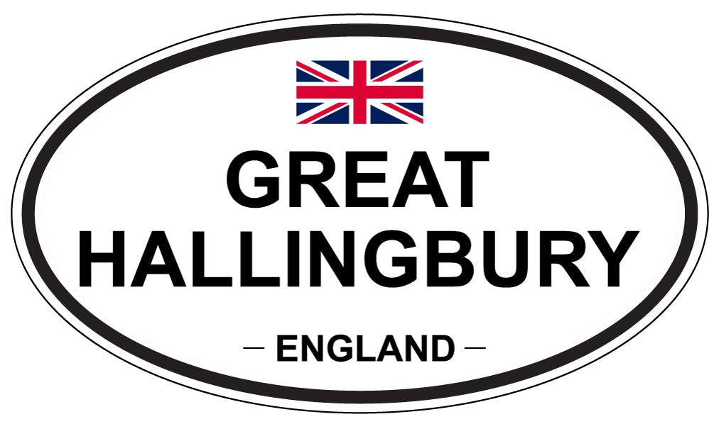 GREAT HALLINGBURY, England - Oval Magnet