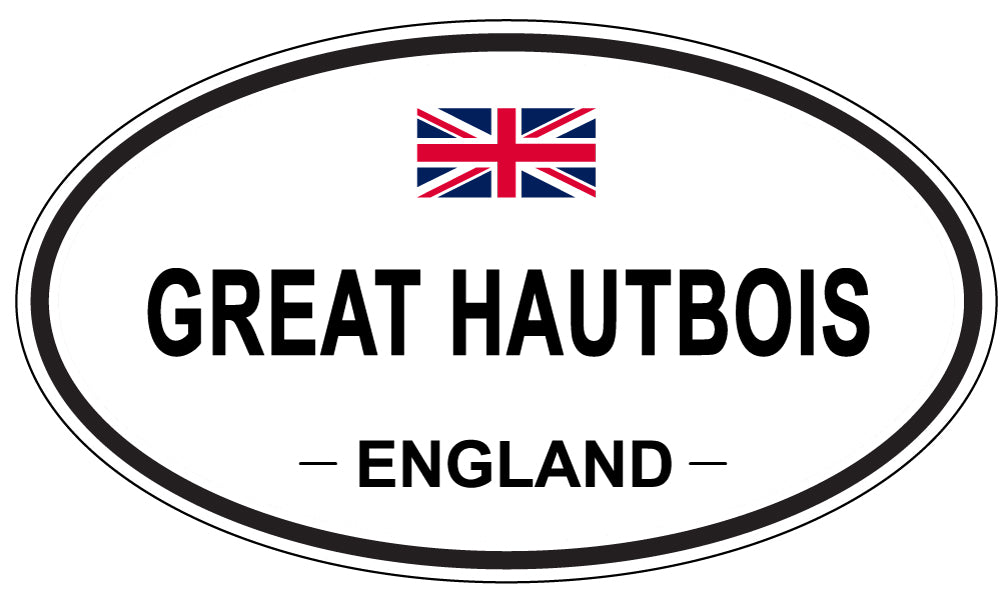 GREAT HAUTBOIS, ENGLAND - Oval Sticker