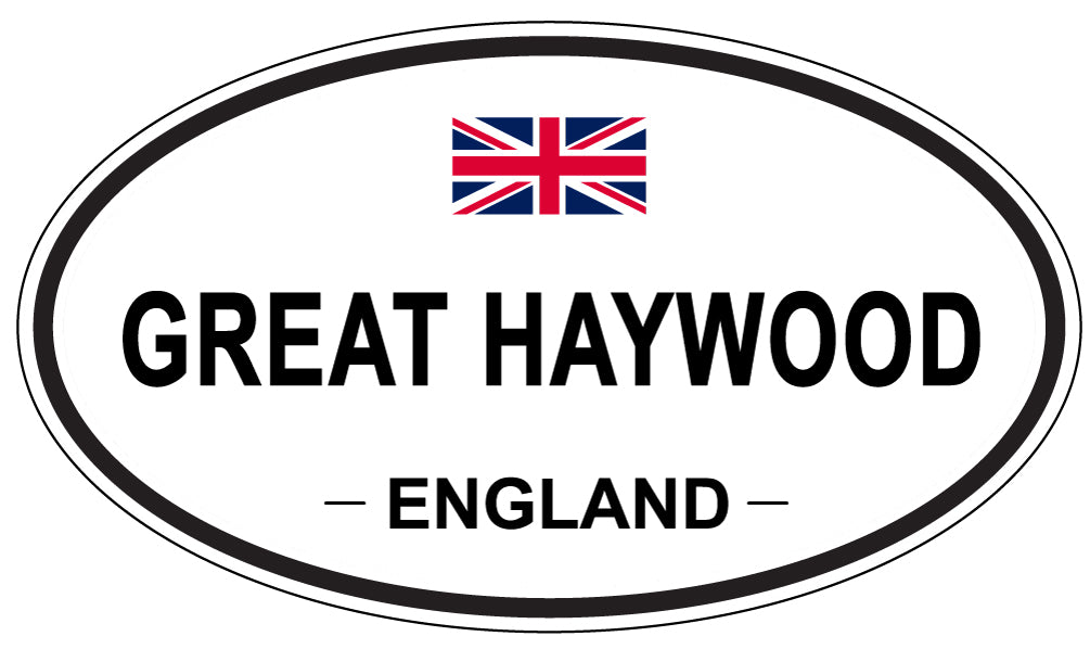 GREAT HAYWOOD, ENGLAND - Oval Sticker