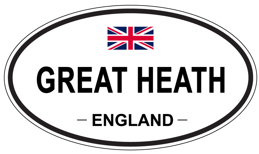 GREAT HEATH, ENGLAND - Oval Sticker