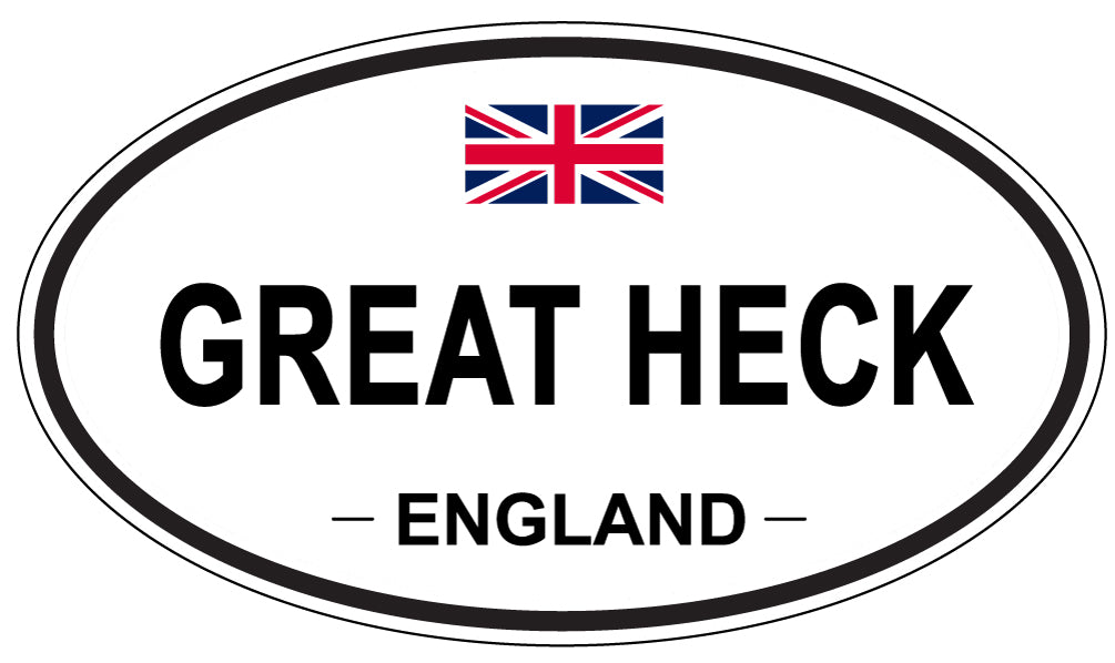 GREAT HECK, England - Oval Magnet