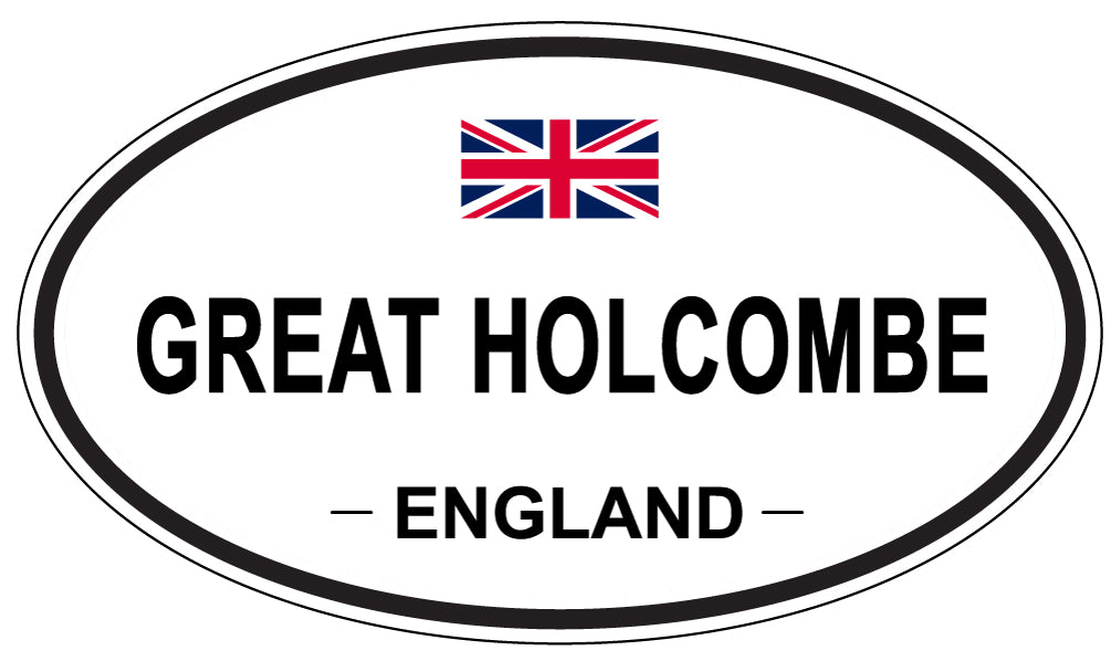 GREAT HOLCOMBE, ENGLAND - Oval Sticker