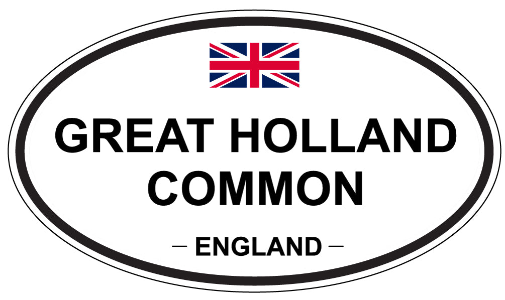 GREAT HOLLAND COMMON, ENGLAND - Oval Sticker