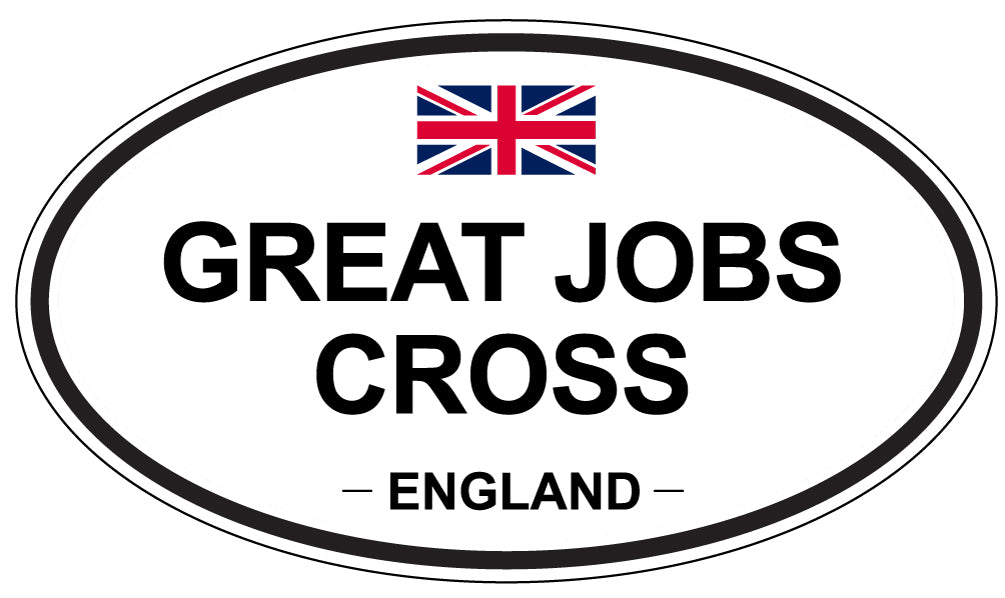 GREAT JOBS CROSS, England - Oval Magnet
