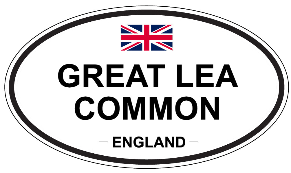 GREAT LEA COMMON, ENGLAND - Oval Sticker