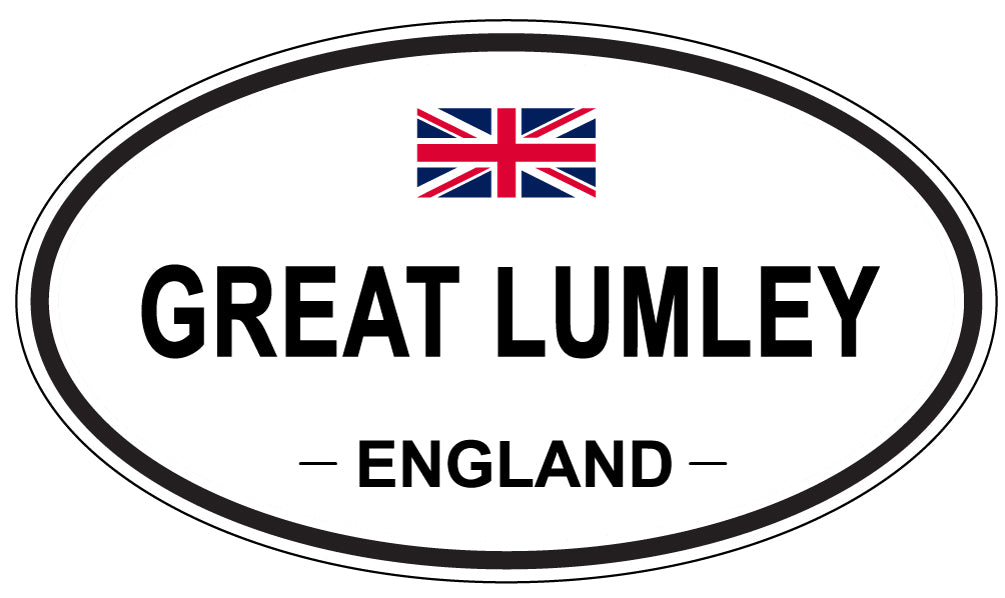 GREAT LUMLEY, ENGLAND - Oval Sticker