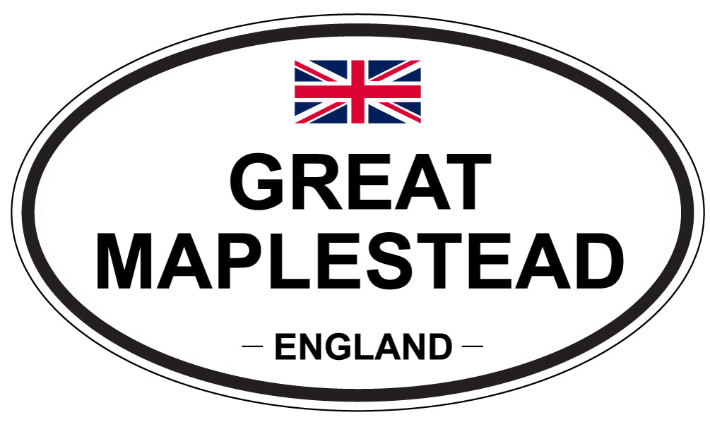 GREAT MAPLESTEAD, ENGLAND - Oval Sticker