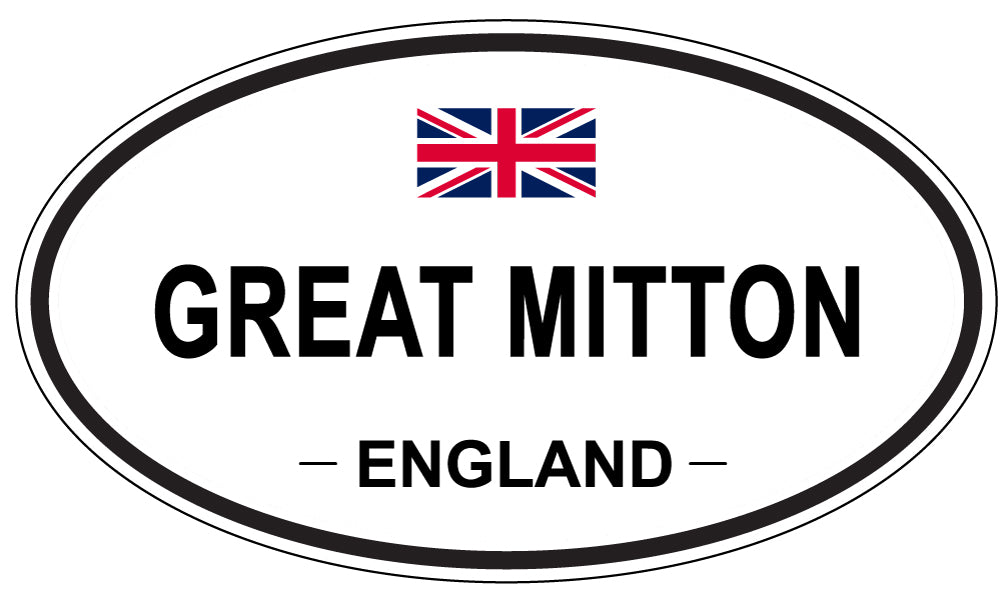 GREAT MITTON, England - Oval Magnet