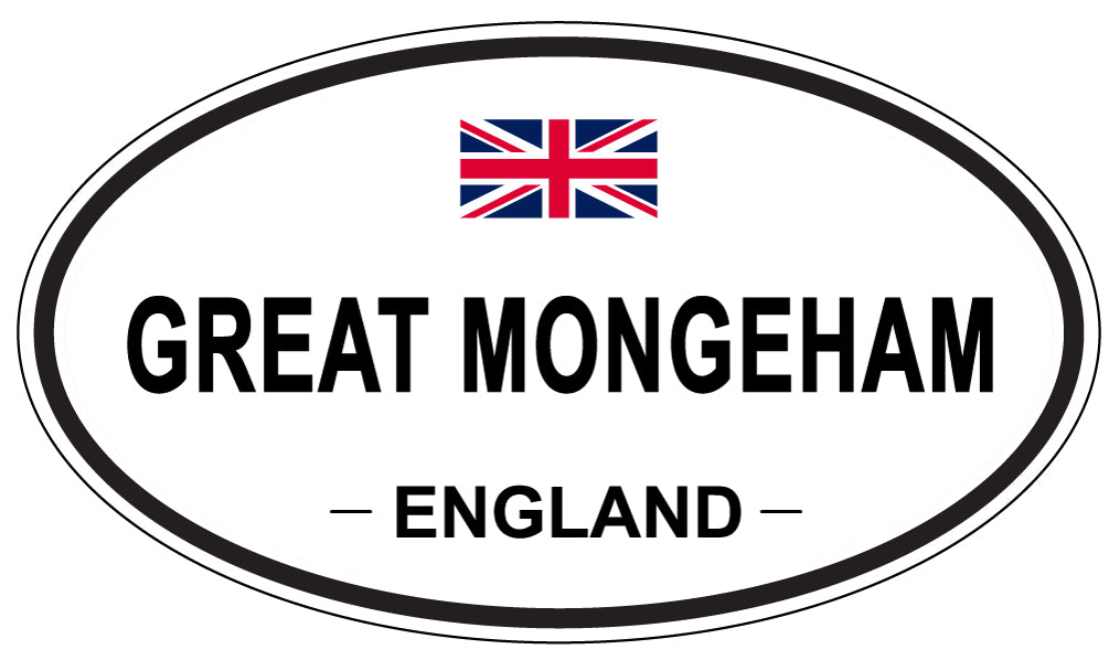 GREAT MONGEHAM, ENGLAND - Oval Sticker