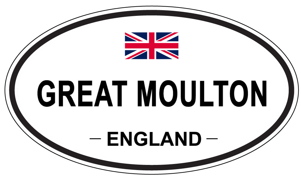 GREAT MOULTON, England - Oval Magnet