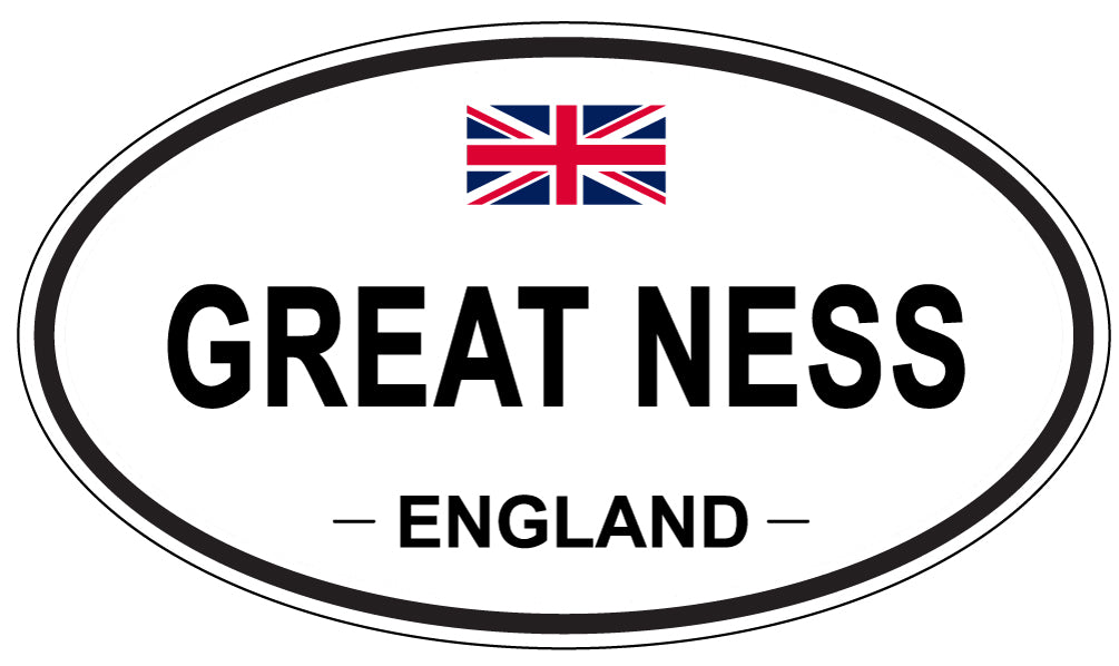 GREAT NESS, England - Oval Magnet
