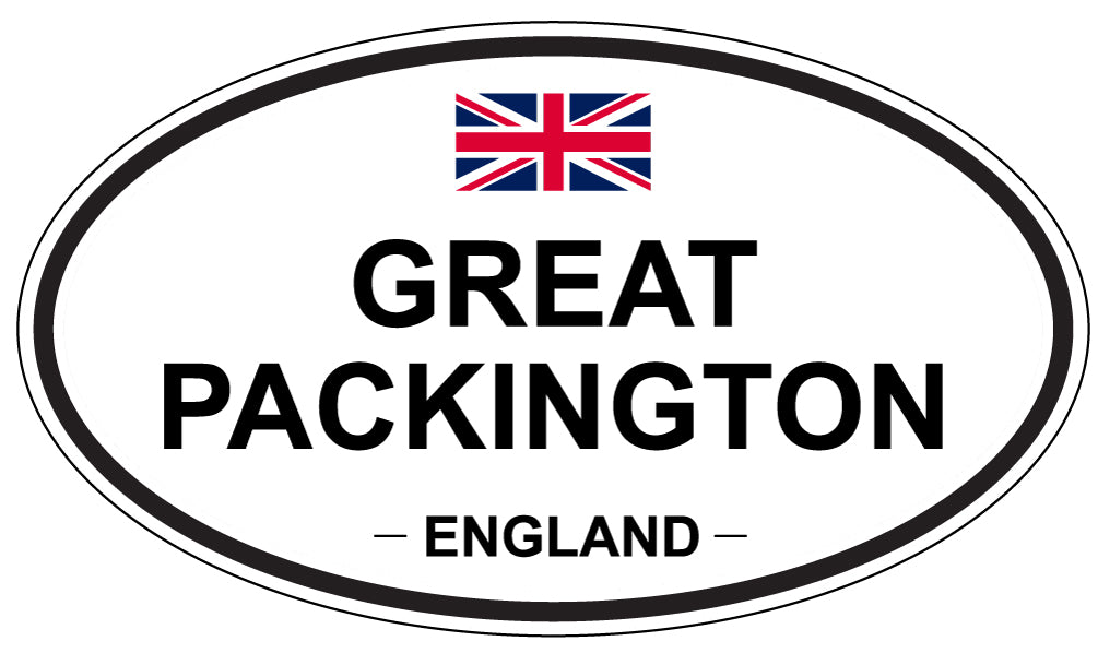 GREAT PACKINGTON, ENGLAND - Oval Sticker