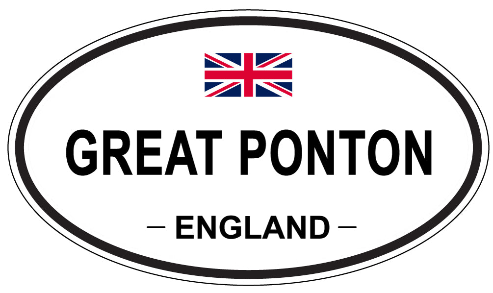 GREAT PONTON, England - Oval Magnet
