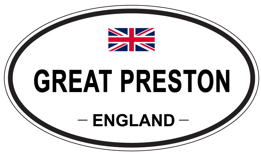 GREAT PRESTON, England - Oval Magnet