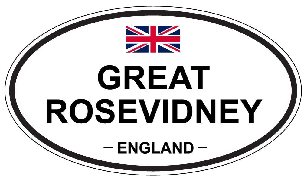 GREAT ROSEVIDNEY, England - Oval Magnet