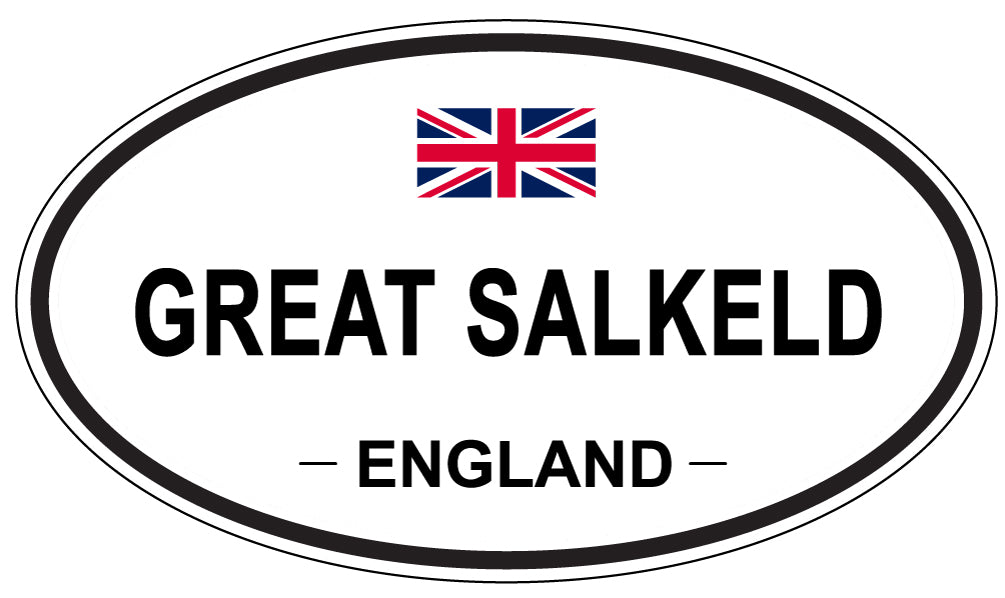 GREAT SALKELD, ENGLAND - Oval Sticker