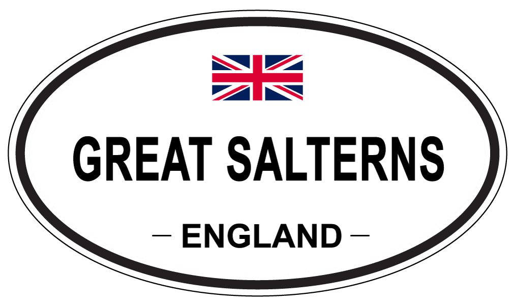 GREAT SALTERNS, ENGLAND - Oval Sticker