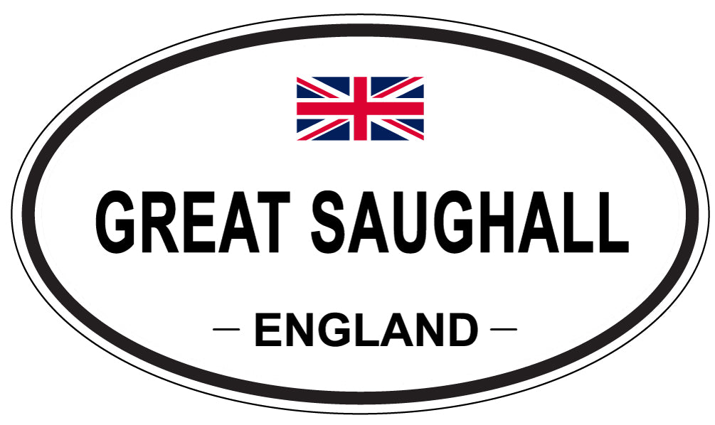 GREAT SAUGHALL, ENGLAND - Oval Sticker