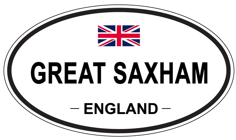 GREAT SAXHAM, England - Oval Magnet