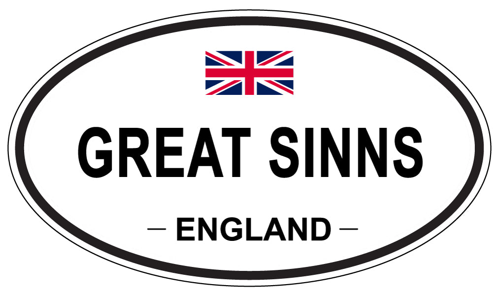 GREAT SINNS, England - Oval Magnet