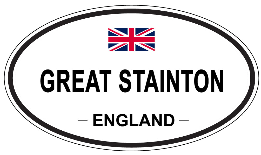 GREAT STAINTON, England - Oval Magnet