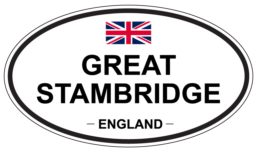 GREAT STAMBRIDGE, ENGLAND - Oval Sticker