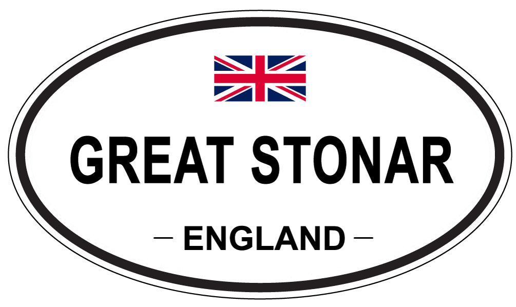 GREAT STONAR, ENGLAND - Oval Sticker