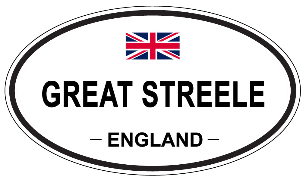 GREAT STREELE, England - Oval Magnet