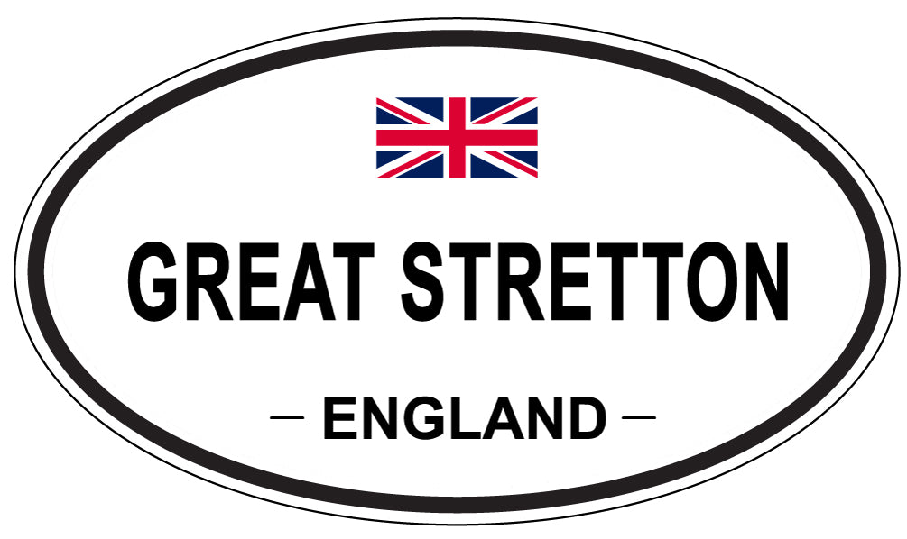 GREAT STRETTON, ENGLAND - Oval Sticker