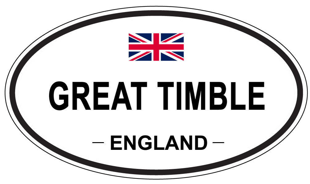 GREAT TIMBLE, England - Oval Magnet