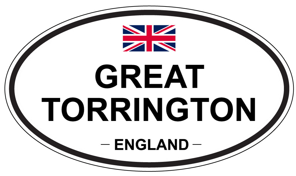 GREAT TORRINGTON, ENGLAND - Oval Sticker
