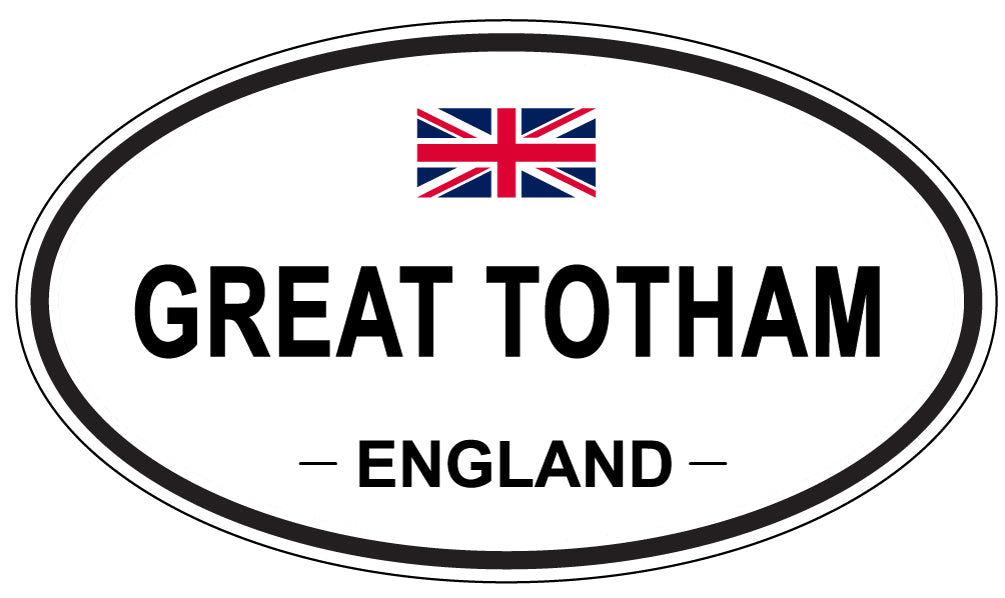 GREAT TOTHAM, ENGLAND - Oval Sticker