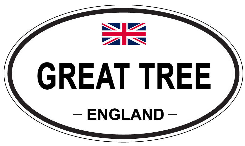 GREAT TREE, ENGLAND - Oval Sticker